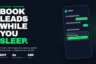 build a gohighlevel ai chatbot that captures and books leads