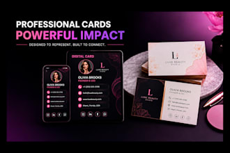 design modern business cards for print and digital sharing