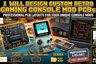 do retro gaming console mod pcb for custom mods