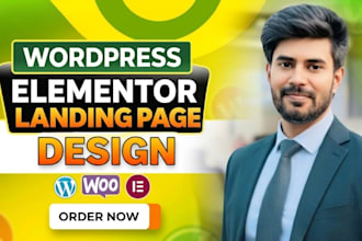 create elementor pro landing page for your wordpress landing  with on page SEO