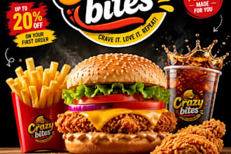 create food flyer ,christmas flyer ,