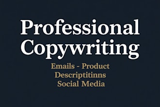 write professional emails and copywriting