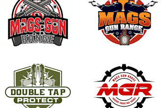 design luxury gun shop logo with free vector files