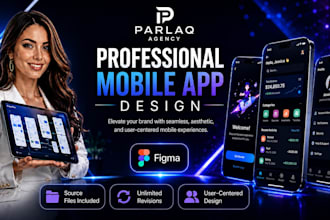 design a professional mobile app UI UX for ios and android