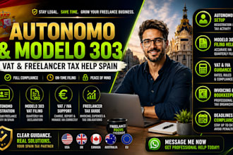 help freelancers register autonomo file modelo 303 vat taxes spain