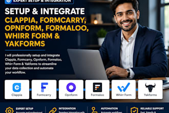 setup clappia formcarry opnform formaloo whirr form yakforms  integration