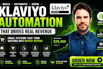 setup, build and optimize klaviyo email marketing for shopify revenue growth