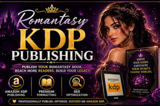 publish format and optimize your romantasy book for amazon KDP