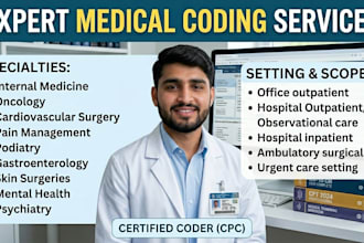 provide services for medical coding for multiple speciality providers