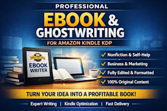be ebook ghostwriter ghost bookwriter ebook writer kdp writer