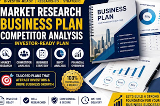 conduct market research business plan competitor analysis investor ready plan