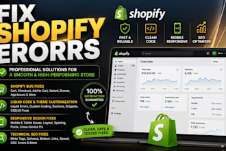 fix shopify bugs technical seo erorrs custom shopify liquid code responsive fix