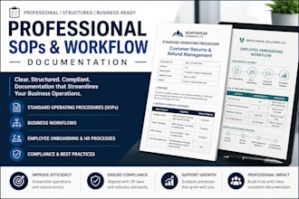 create professional sops, workflows and business process documentation