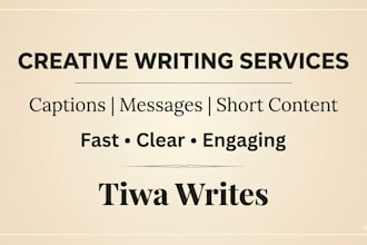 create catchy captions and short content for you