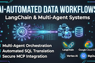build langchain multi agent architectures for your data workflows