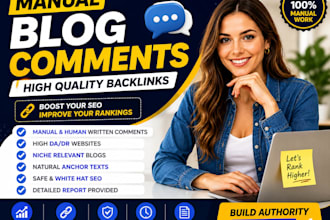 create manual blog commenting backlinks on high da pa sites