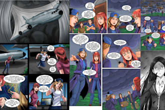 be your comic book artist for custom comic pages, story illustration, comic art