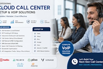 setup twilio telnyx vonage kyc verfied  account did number 3cx configuration