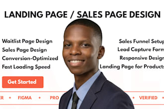 design converting waitlist sales funnel landing page