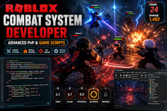 develop roblox combat game systems with advanced lua scripting