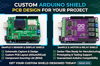 design custom arduino shield pcb project custom shield pcb