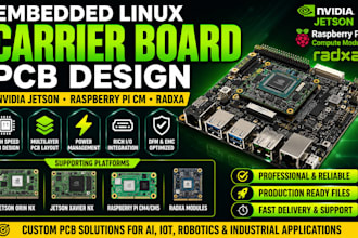design embedded linux carrier board pcb for nvidia jetson orin nx xavier cm4 cm5