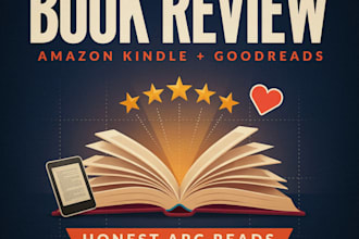 beta read your amazon kindle book, kdp, and provide honest review and goodreads