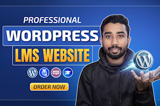 create custom wordpress lms website or learning management portal