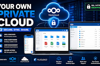 set up your private cloud storage with nextcloud or owncloud