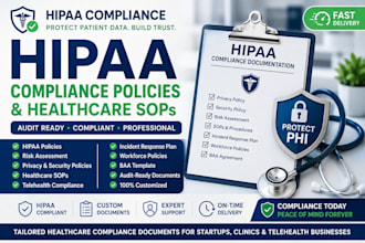 create hipaa compliance policies risk assessments and healthcare sops