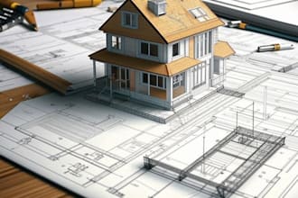 draft architectural, mep, and construction permit drawings