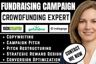 create and promote fundraising crowdfunding campaign pitch for kickstarter