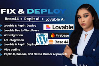 fix build  deploy lovable ai replit base44 bolt supabase web apps