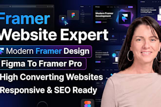 fix framer website development framer landing page design redesign webflow site