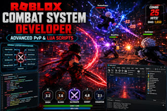 develop aaa roblox combat systems with advanced pvp mechanics and lua scripting
