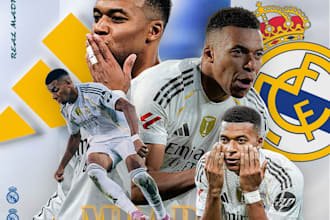 create modern sports graphics and athlete posters