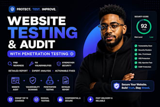 all page user testing web tester extensive penetration test QA tester manual API
