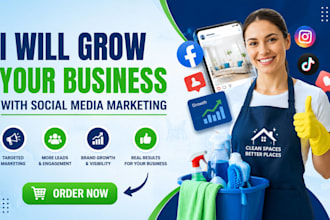 grow your cleaning business with social media marketing