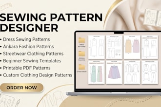 make easy to follow sewing patterns for dresses, skirts, hoodies, and clothing