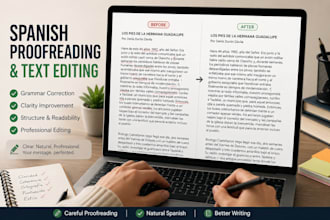 proofread and edit spanish texts professionally