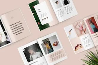 design digital lookbook product catalog fashion magazine flipbook canva ebook