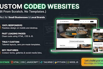 build a clean and responsive website for your small business