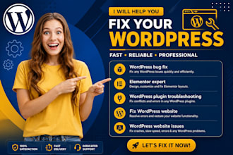 fix wordpress website blog website elementor piugin bugs