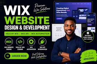 design wix website, wix velo, API integration and wix automation, wix code