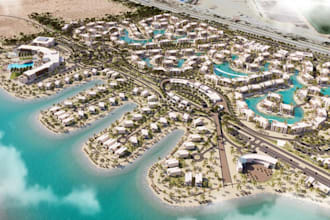 retreat 3d agri tourism planning, eco coastal landscape,urban zoning development