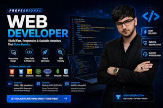 build landing page or custom full stackwebsite with database