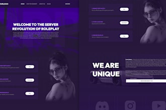 build a custom fivem server website