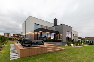model exterior building exactly as it is, redesign house from dwg drawing, cgi