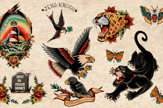 design a realistic full sleeve tattoo for you