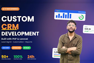 build a custom CRM system with PHP laravel for your business